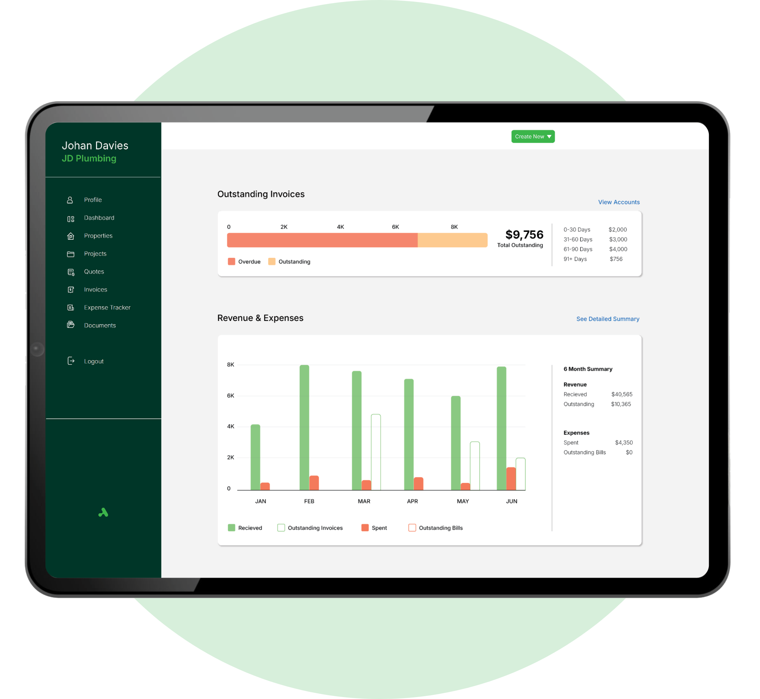 Dashboard UI Preview